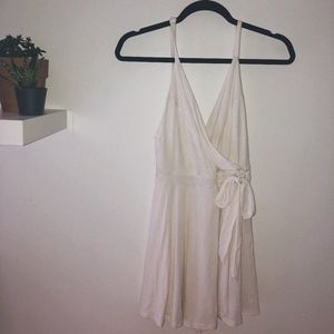 White romper with bow